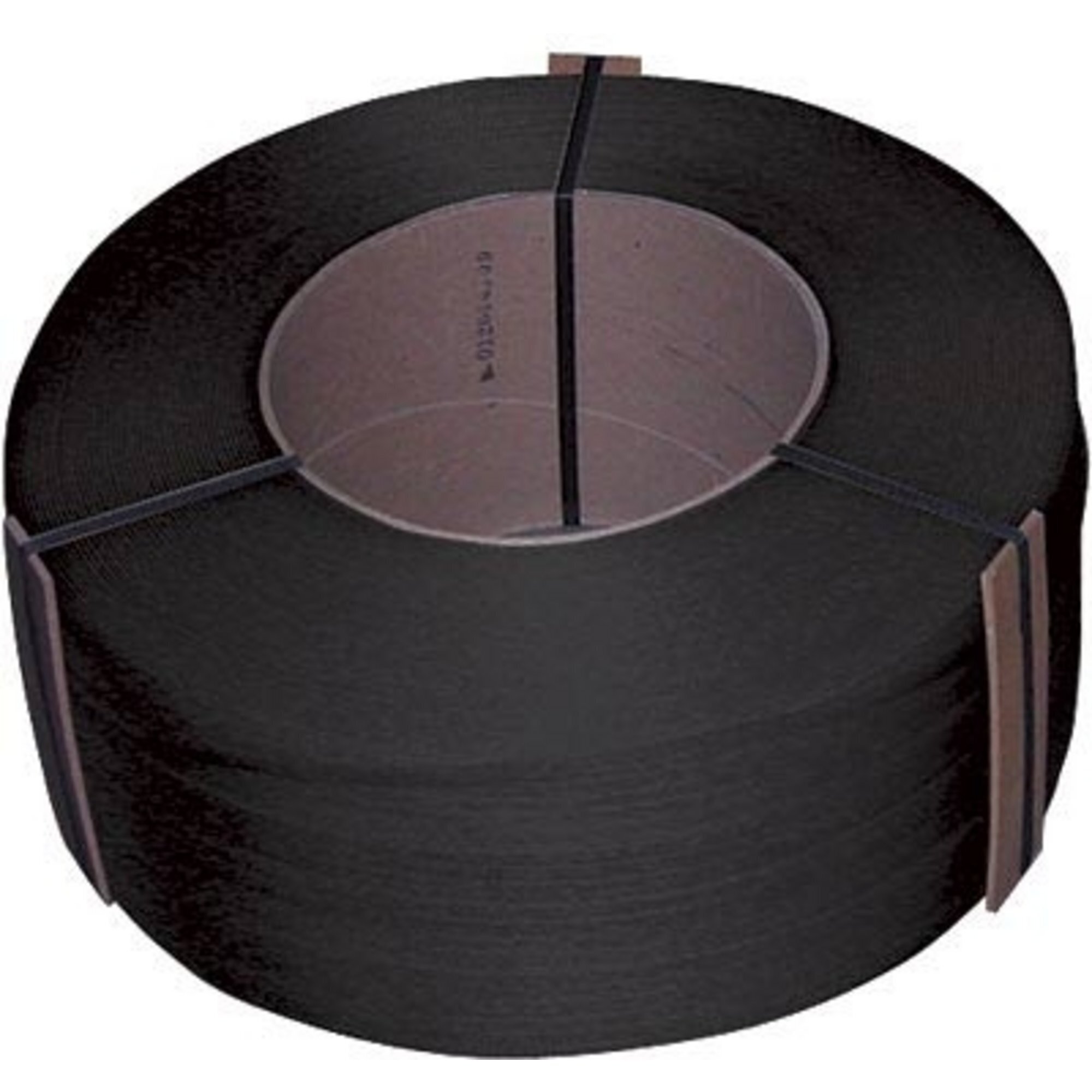 Vestil Poly Strapping - 1/2in. x 9000ft., 16in. x 6in. Core, Black, Model# ST-12-16x6